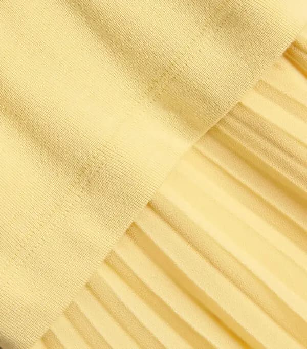 Cotton-Jacquard and Poplin Midi Dress